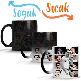Baskı Dükkanı KB8507 Freddie Mercury 2 Porselen Kupa Bardak