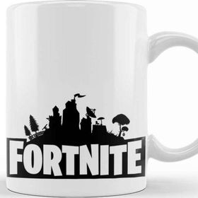 Baskı Dükkanı KB8537 Fortnite Logo Porselen Kupa Bardak