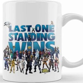 Baskı Dükkanı KB8539 Fortnite Last One Standing Porselen Kupa Bardak
