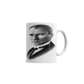 Baskı Dükkanı KB854 Mustafa Kemal Atatürk Porselen Kupa Bardak