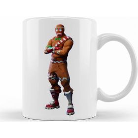 Baskı Dükkanı KB8546 Fortnite Ginger Bread Man Porselen Kupa Bardak