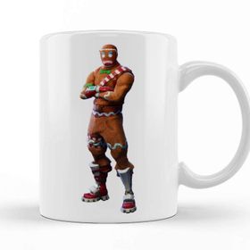 Baskı Dükkanı KB8546 Fortnite Ginger Bread Man Porselen Kupa Bardak