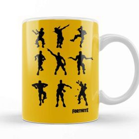 Baskı Dükkanı KB8551 Fortnite Dans Porselen Kupa Bardak