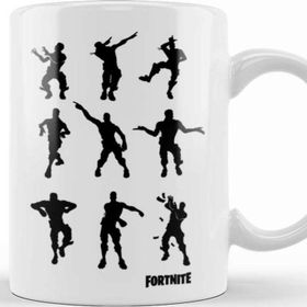 Baskı Dükkanı KB8551 Fortnite Dans Porselen Kupa Bardak