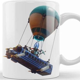 Baskı Dükkanı KB8565 Fortnite Battle Royale Bus Porselen Kupa Bardak