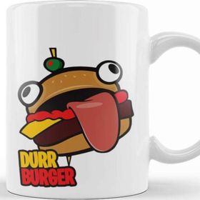 Baskı Dükkanı KB8599 Fortnite Burger Porselen Kupa Bardak