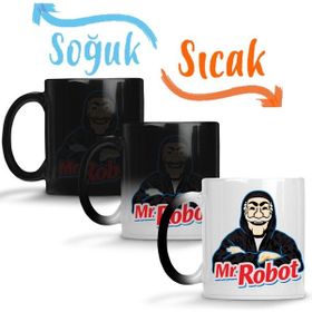 Baskı Dükkanı KB860 Mr Robot Porselen Kupa Bardak