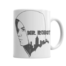 Baskı Dükkanı KB860 Mr Robot Porselen Kupa Bardak