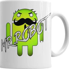 Baskı Dükkanı KB860 Mr Robot Porselen Kupa Bardak