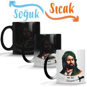 Baskı Dükkanı KB8631 Hz Ali Alevi Zülfikar Porselen Kupa Bardak