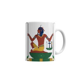 Baskı Dükkanı KB865 Mısır Mitolojisi Osiris Porselen Kupa Bardak