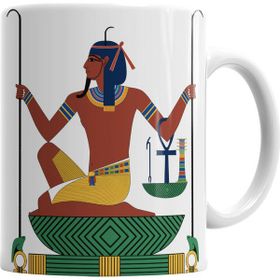 Baskı Dükkanı KB865 Mısır Mitolojisi Osiris Porselen Kupa Bardak