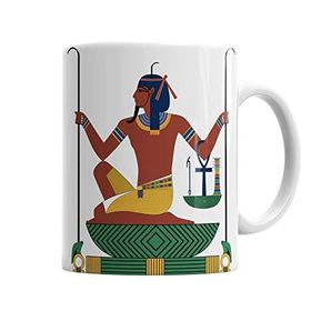 Baskı Dükkanı KB865 Mısır Mitolojisi Osiris Porselen Kupa Bardak