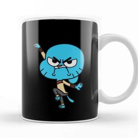 Baskı Dükkanı KB8665 Gumball Watterson Porselen Kupa Bardak