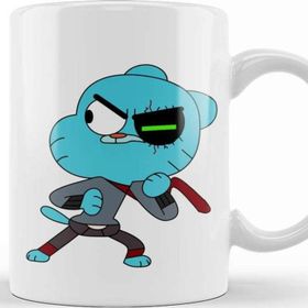 Baskı Dükkanı KB8665 Gumball Watterson Porselen Kupa Bardak