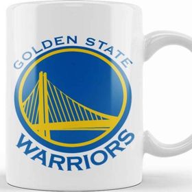Baskı Dükkanı KB8674 Golden State Warriors Logo Porselen Kupa Bardak