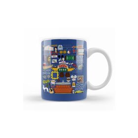 Baskı Dükkanı KB8694 Friends Collage Porselen Kupa Bardak