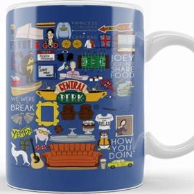 Baskı Dükkanı KB8694 Friends Collage Porselen Kupa Bardak