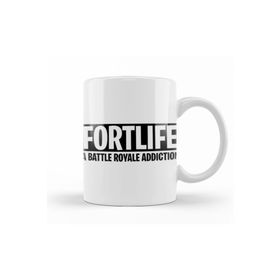 Baskı Dükkanı KB8702 A Battle Royale Addıctıon Fortnite Porselen Kupa Bardak
