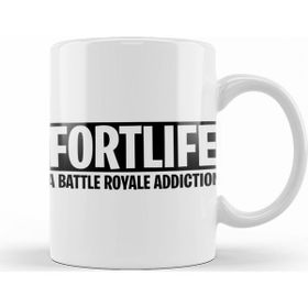 Baskı Dükkanı KB8702 A Battle Royale Addıctıon Fortnite Porselen Kupa Bardak
