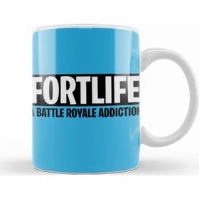 Baskı Dükkanı KB8702 A Battle Royale Addıctıon Fortnite Porselen Kupa Bardak