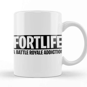 Baskı Dükkanı KB8702 A Battle Royale Addıctıon Fortnite Porselen Kupa Bardak