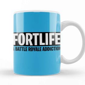 Baskı Dükkanı KB8702 A Battle Royale Addıctıon Fortnite Porselen Kupa Bardak