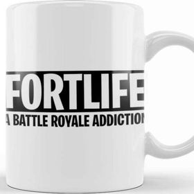 Baskı Dükkanı KB8702 A Battle Royale Addıctıon Fortnite Porselen Kupa Bardak