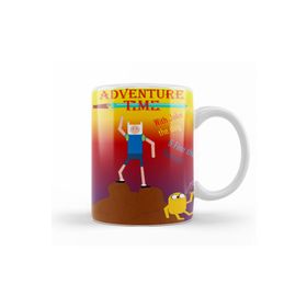 Baskı Dükkanı KB8707 Adventure Time Porselen Kupa Bardak