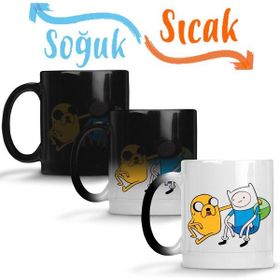 Baskı Dükkanı KB8707 Adventure Time Porselen Kupa Bardak