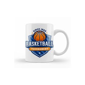 Baskı Dükkanı KB8746 Basketball Tournament Porselen Kupa Bardak