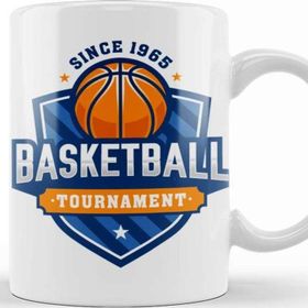 Baskı Dükkanı KB8746 Basketball Tournament Porselen Kupa Bardak