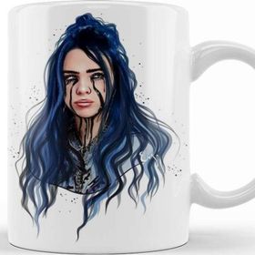 Baskı Dükkanı KB8788 Billie Eilish1 Porselen Kupa Bardak