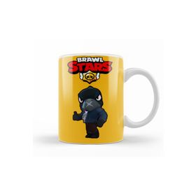 Baskı Dükkanı KB8790 Black Crow Brawl Stars Porselen Kupa Bardak