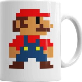 Baskı Dükkanı KB894 Mario Nintendo Atari Porselen Kupa Bardak