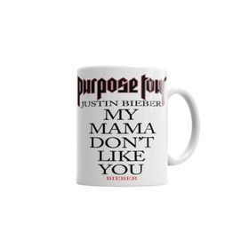 Baskı Dükkanı KB901 Purpose World Tour Justin Bieber Porselen Kupa Bardak