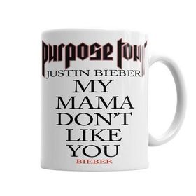 Baskı Dükkanı KB901 Purpose World Tour Justin Bieber Porselen Kupa Bardak