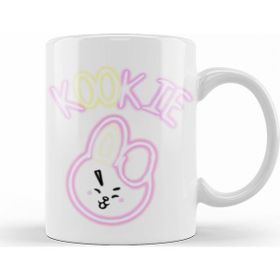 Baskı Dükkanı KB9097 Bt21 Glowing Kookie Bts Porselen Kupa Bardak