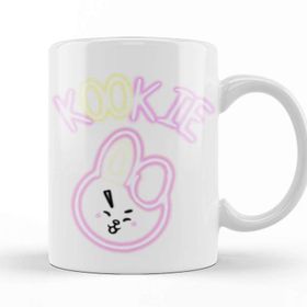 Baskı Dükkanı KB9097 Bt21 Glowing Kookie Bts Porselen Kupa Bardak