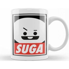 Baskı Dükkanı KB9108 Bt21 Suga Bts Porselen Kupa Bardak