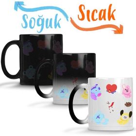 Baskı Dükkanı KB9119 Bts Bt21 01 Porselen Kupa Bardak