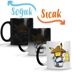 Baskı Dükkanı KB916 Pokemon Pikaccu Porselen Kupa Bardak