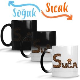 Baskı Dükkanı KB9171 Bts Meets Bt21 Suga Porselen Kupa Bardak