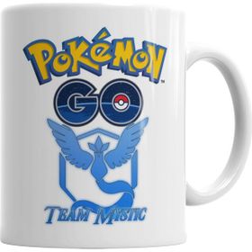 Baskı Dükkanı KB918 Pokemon Go Team Mystic Porselen Kupa Bardak