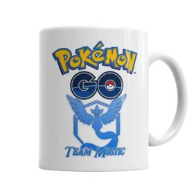 Baskı Dükkanı KB918 Pokemon Go Team Mystic Porselen Kupa Bardak
