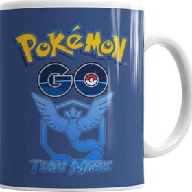 Baskı Dükkanı KB918 Pokemon Go Team Mystic Porselen Kupa Bardak