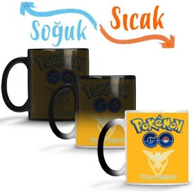Baskı Dükkanı KB919 Pokemon Go Team Instinct Porselen Kupa Bardak