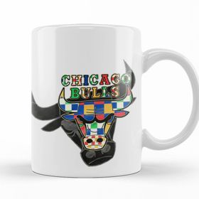 Baskı Dükkanı KB9194 Chicago Bulls Clone Bull Porselen Kupa Bardak