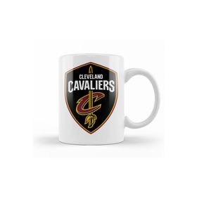 Baskı Dükkanı KB9215 Cleveland Cavaliers Logo Porselen Kupa Bardak