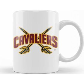 Baskı Dükkanı KB9215 Cleveland Cavaliers Logo Porselen Kupa Bardak